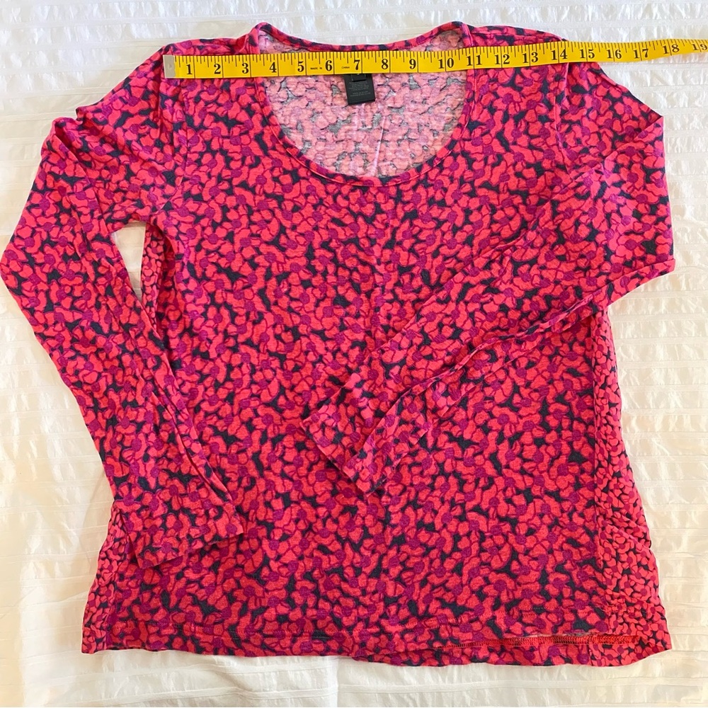 2/$15 MixMatch Marc by Marc Jacobs Pink Floral Silk Cotton Mix Top Size S - Picture 3 of 7